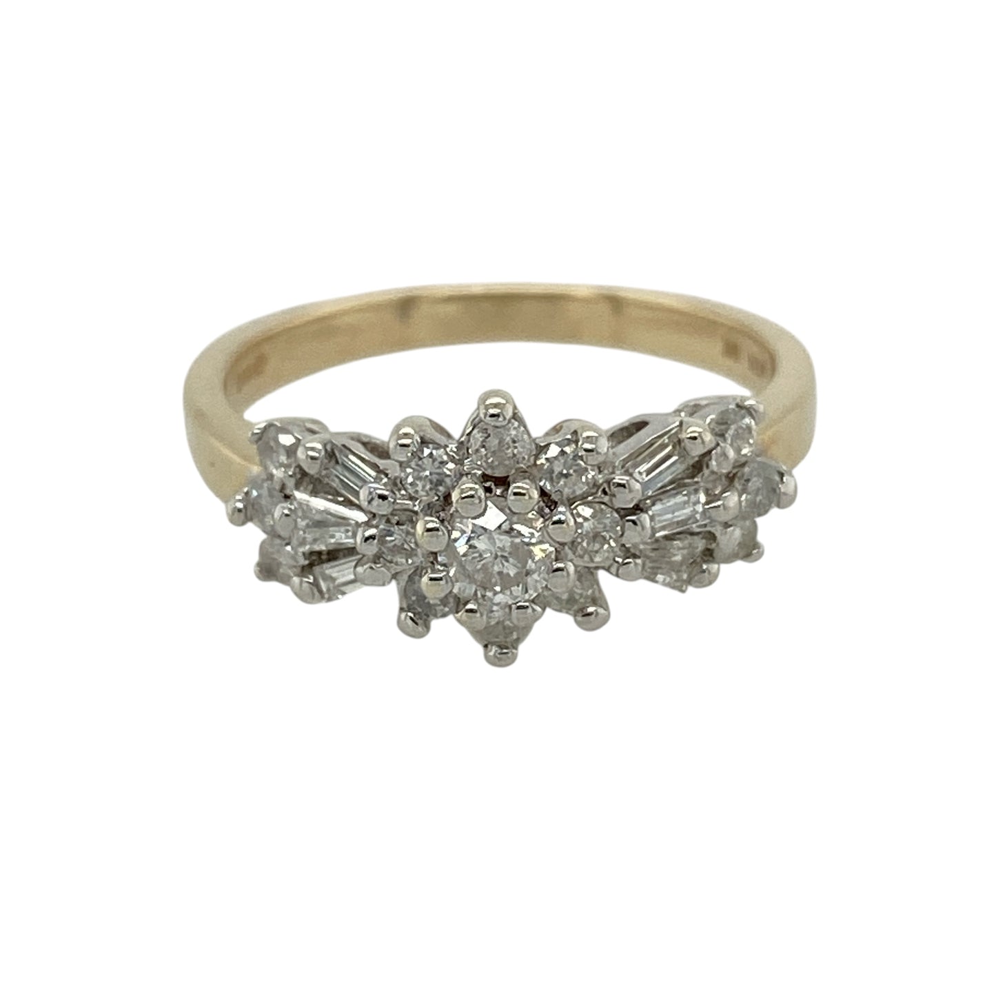 9ct Gold & Diamond Cluster Ring