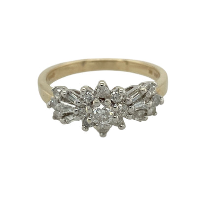 9ct Gold & Diamond Cluster Ring