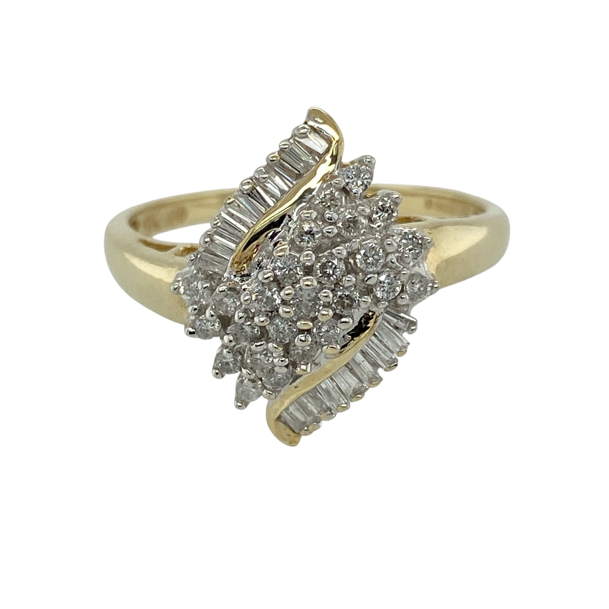 9ct Gold & Diamond Cluster Ring