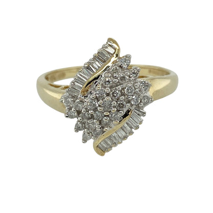 9ct Gold & Diamond Cluster Ring