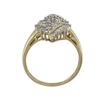 9ct Gold & Diamond Cluster Ring