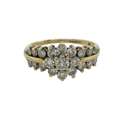 9ct Gold & Diamond Cluster Ring