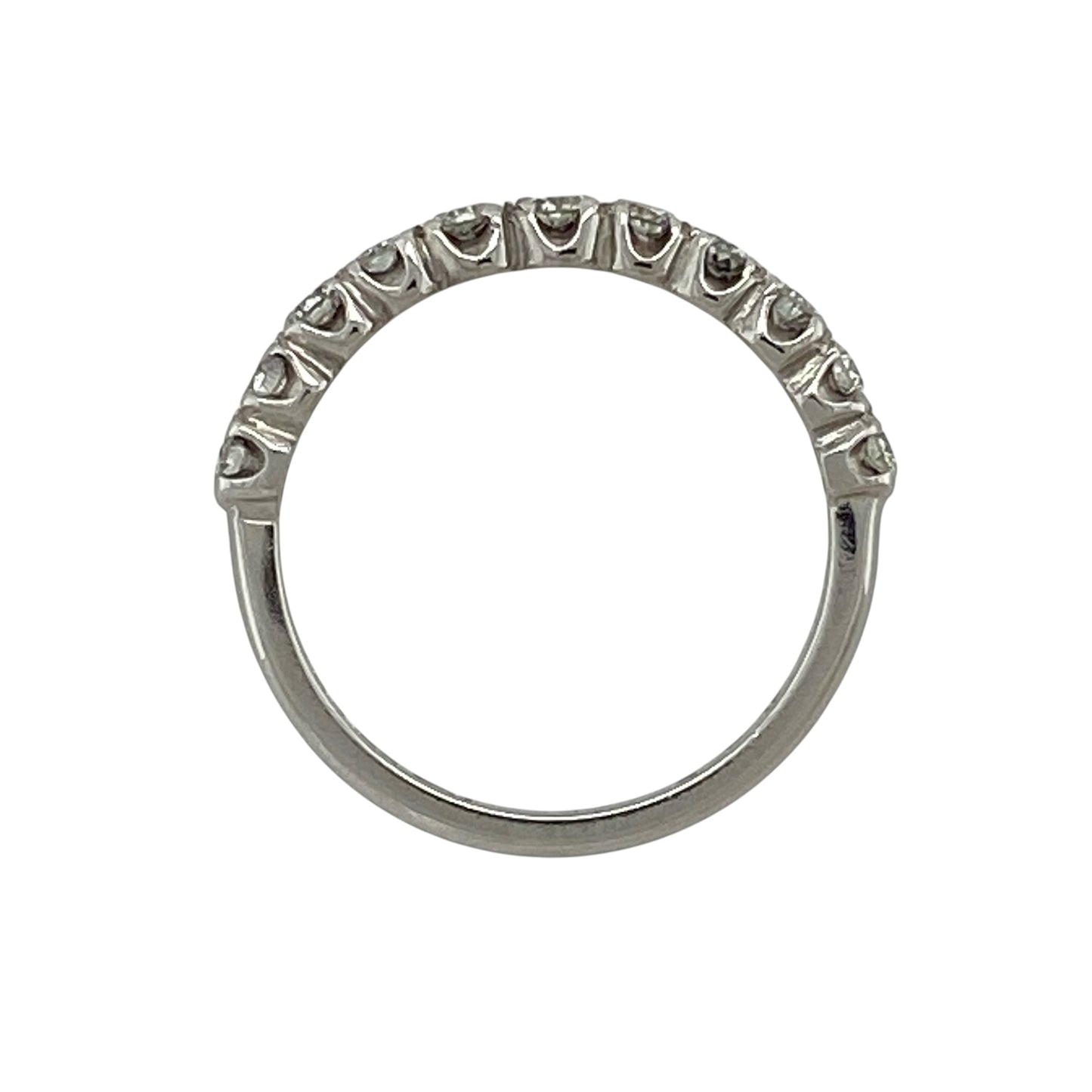 18ct White Gold & Diamond Band Ring
