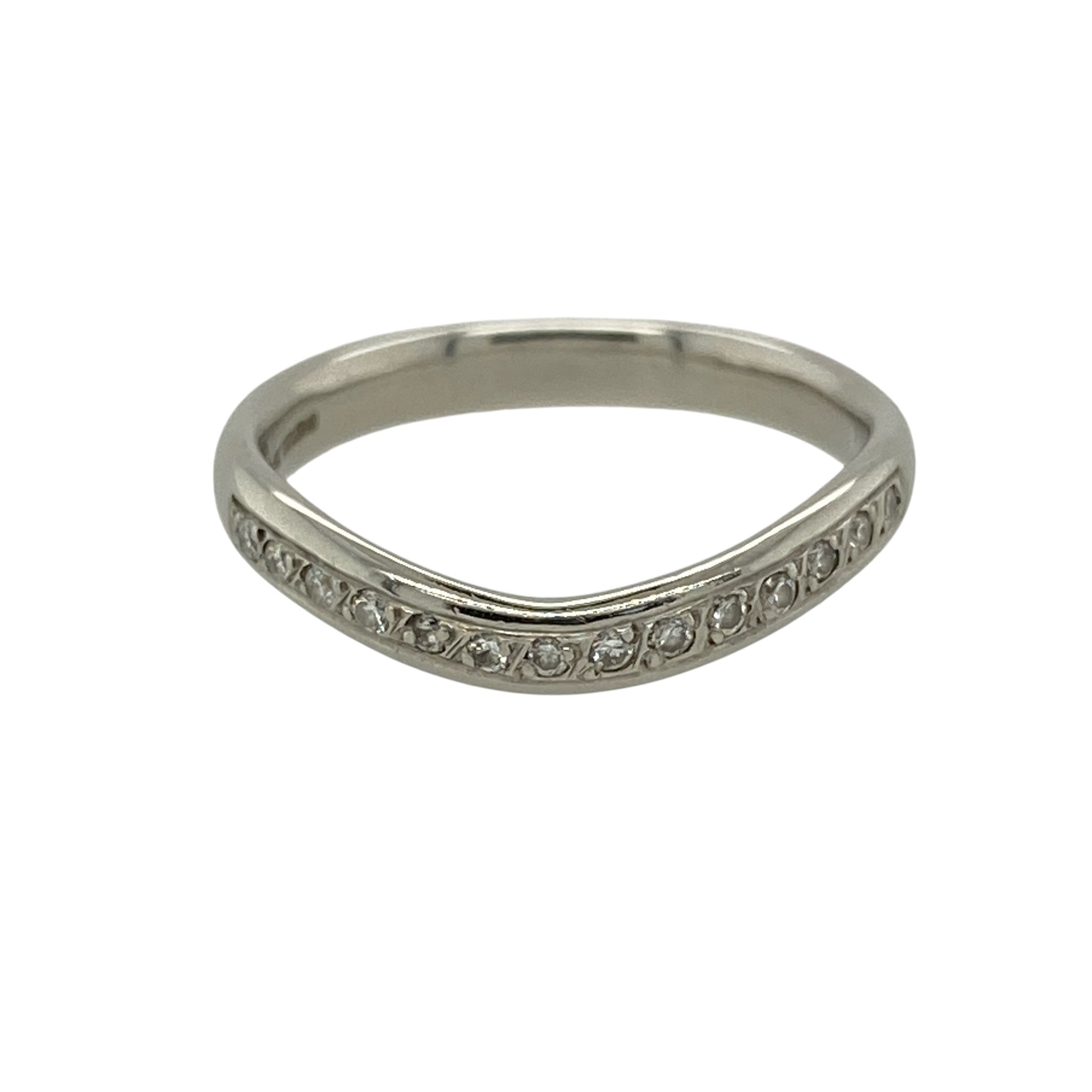 Platinum & Diamond Wishbone Ring