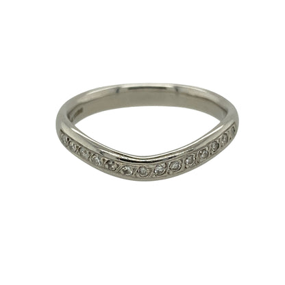 Platinum & Diamond Wishbone Ring