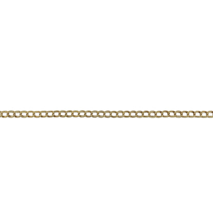 9ct Gold Clogau 7" Double Curb Charm Bracelet