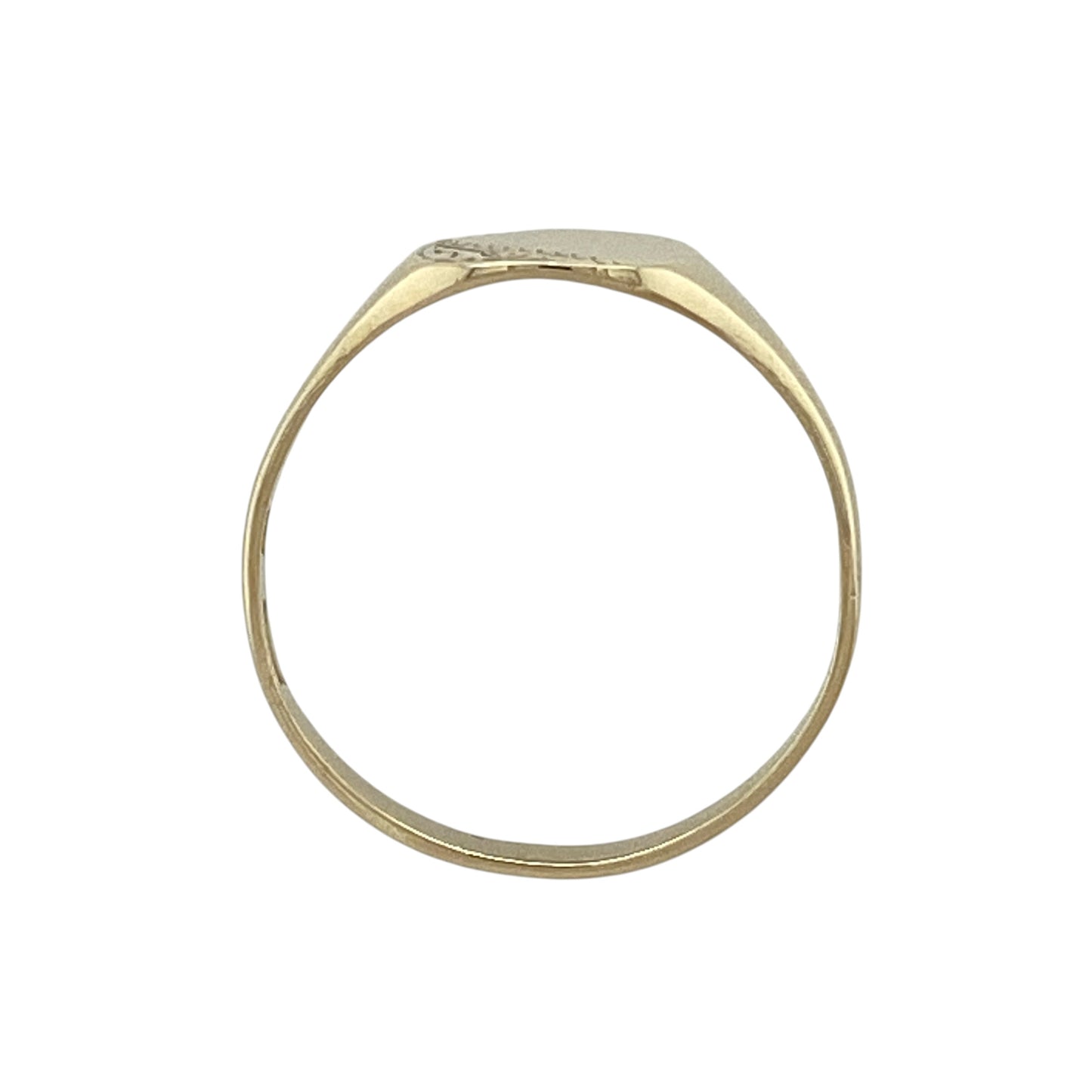 9ct Gold Patterned Square Signet Ring