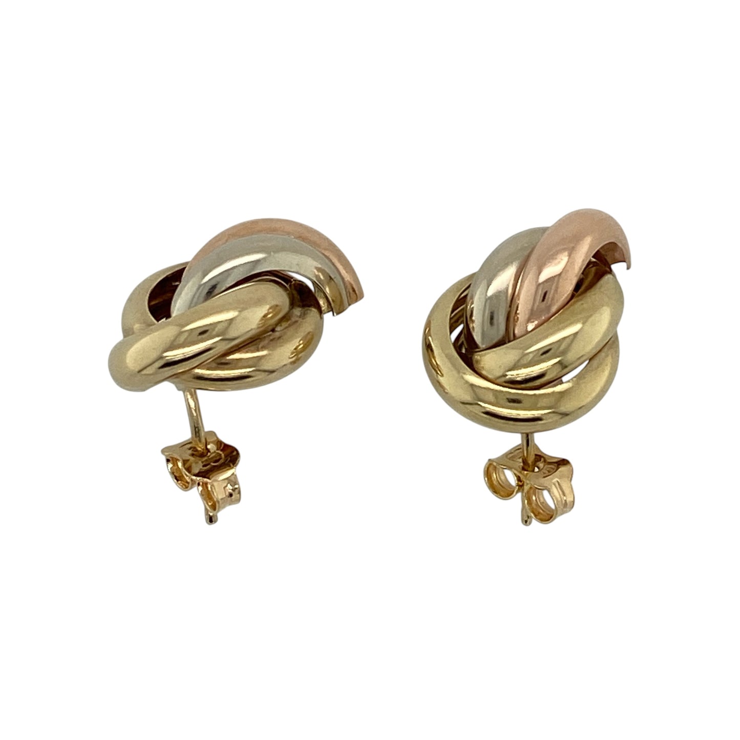 9ct Gold Knot Stud Earrings