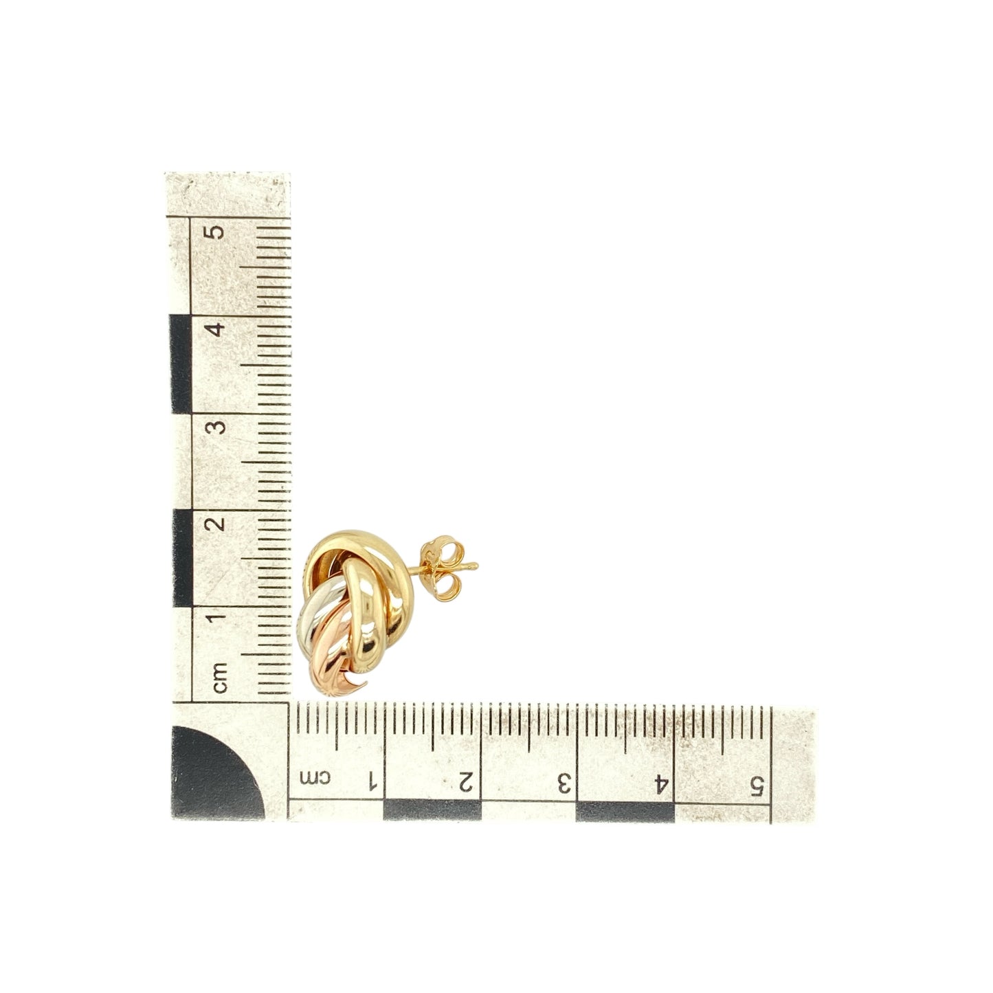 9ct Gold Knot Stud Earrings