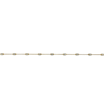 9ct Gold 17" Sparkle Ball Chain Necklace