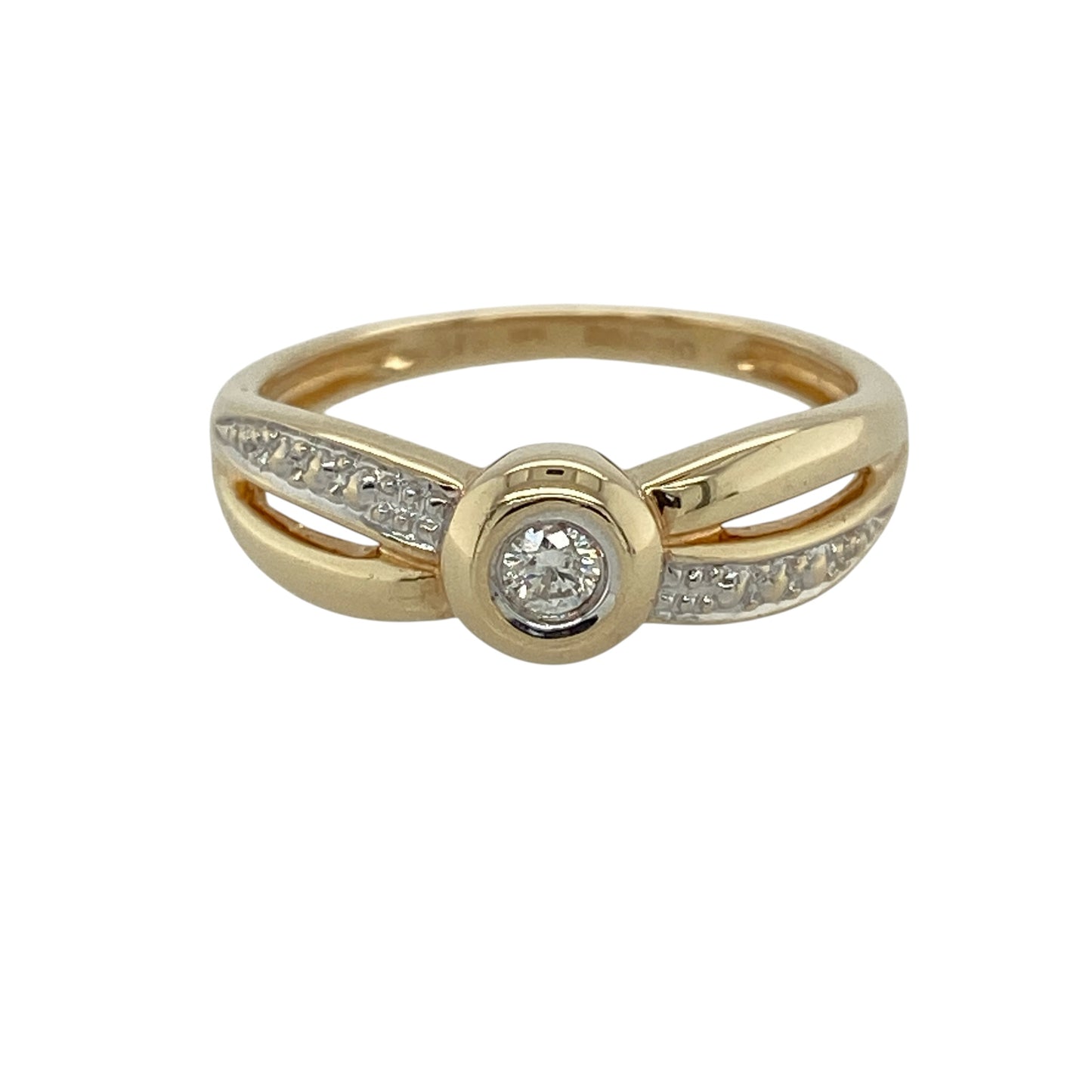 9ct Gold & Diamond Solitaire Ring