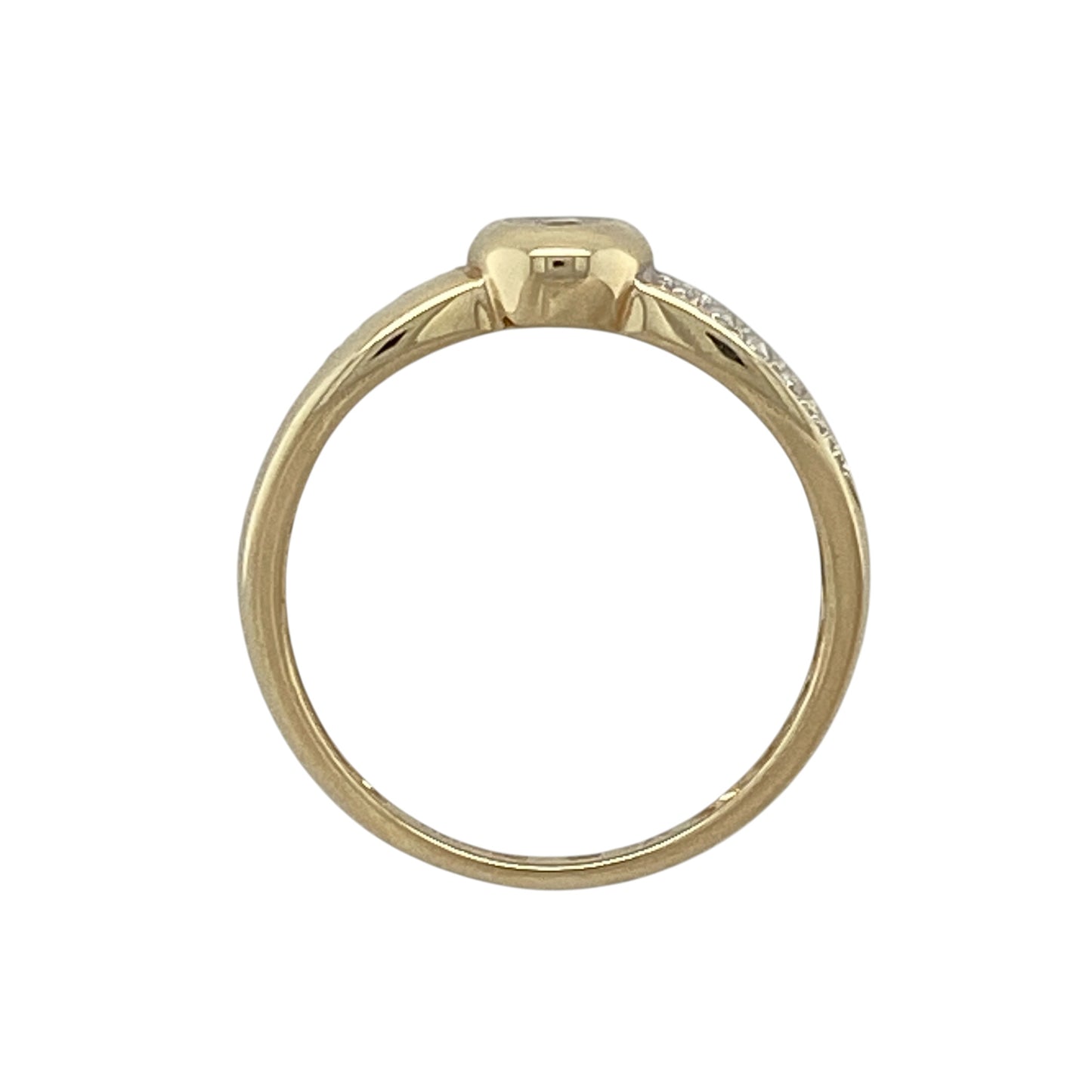 9ct Gold & Diamond Solitaire Ring