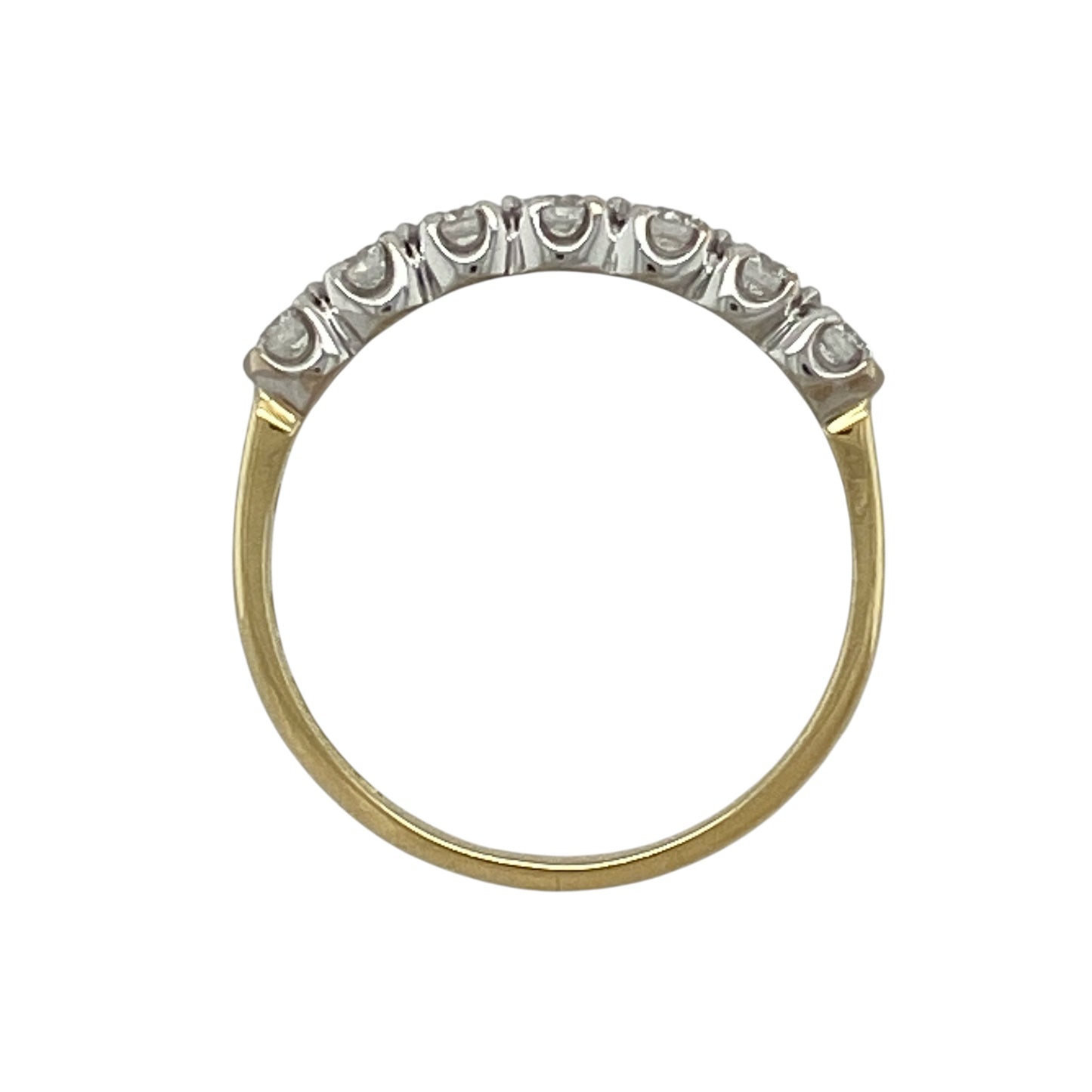 18ct Gold & Diamond Seven Stone Band Ring