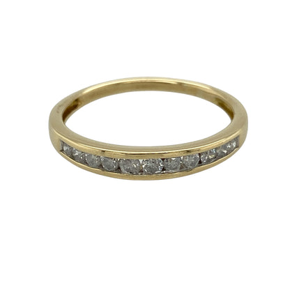 18ct Gold & Diamond Band Ring