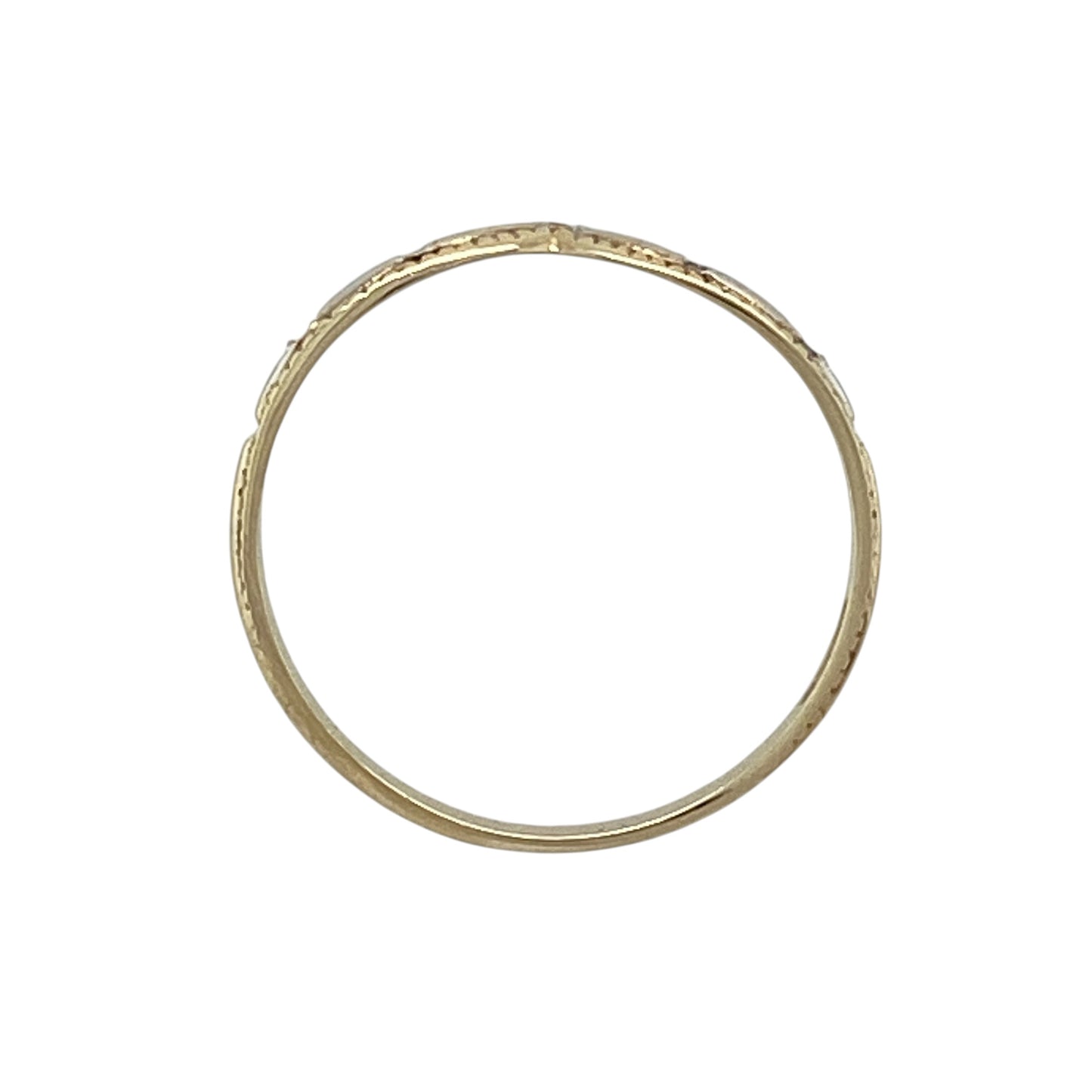 9ct Gold & Diamond Wishbone Ring
