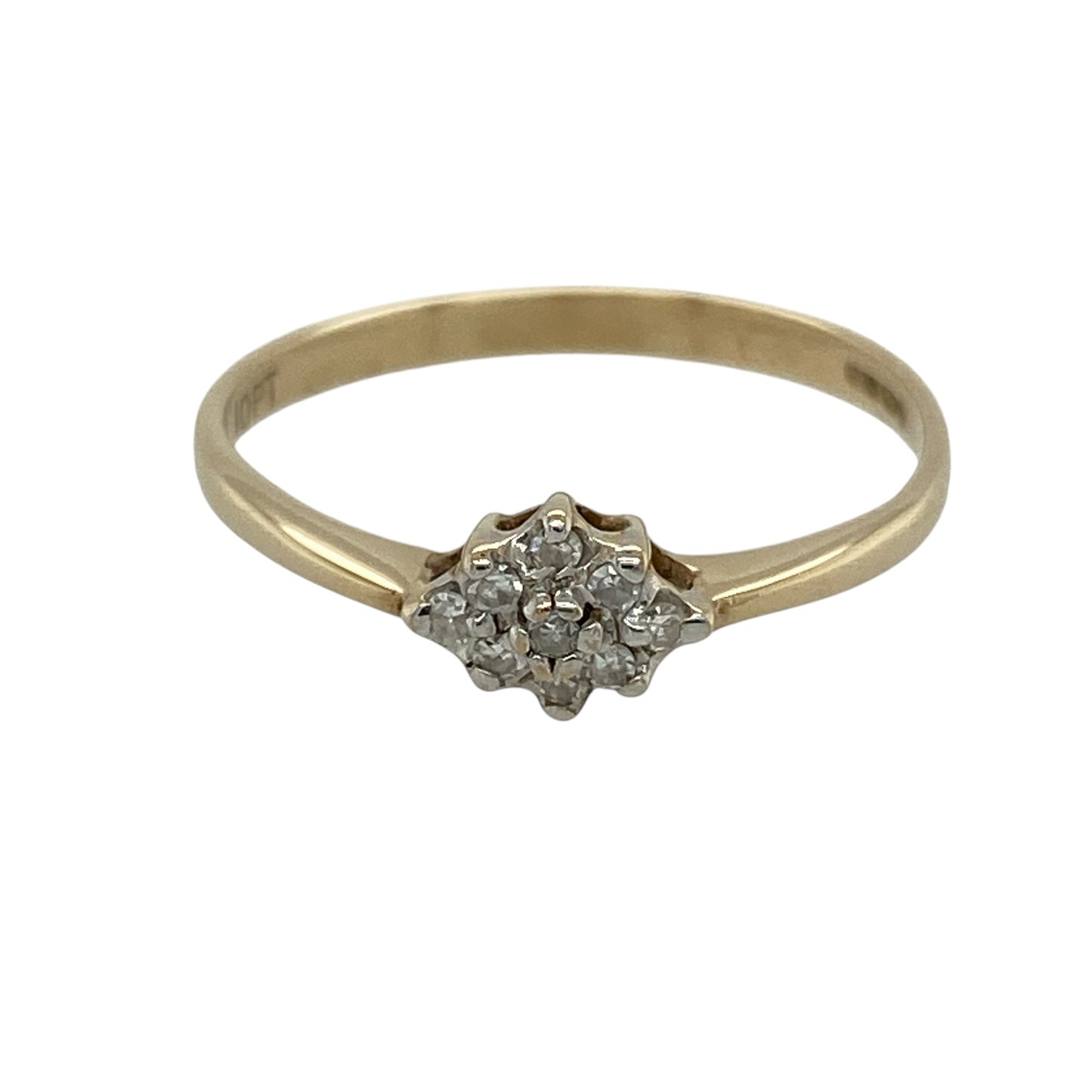 9ct Gold & Diamond Cluster Ring