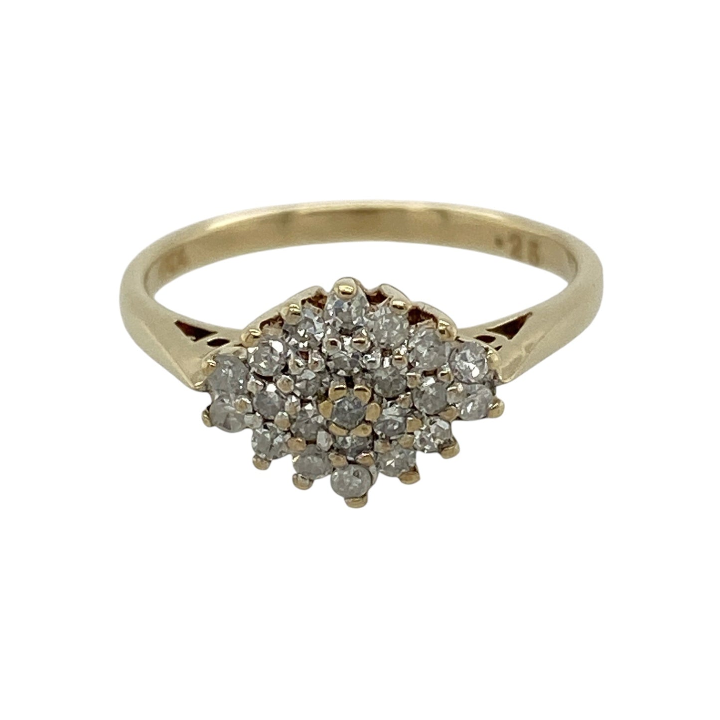 9ct Gold & Diamond Cluster Ring