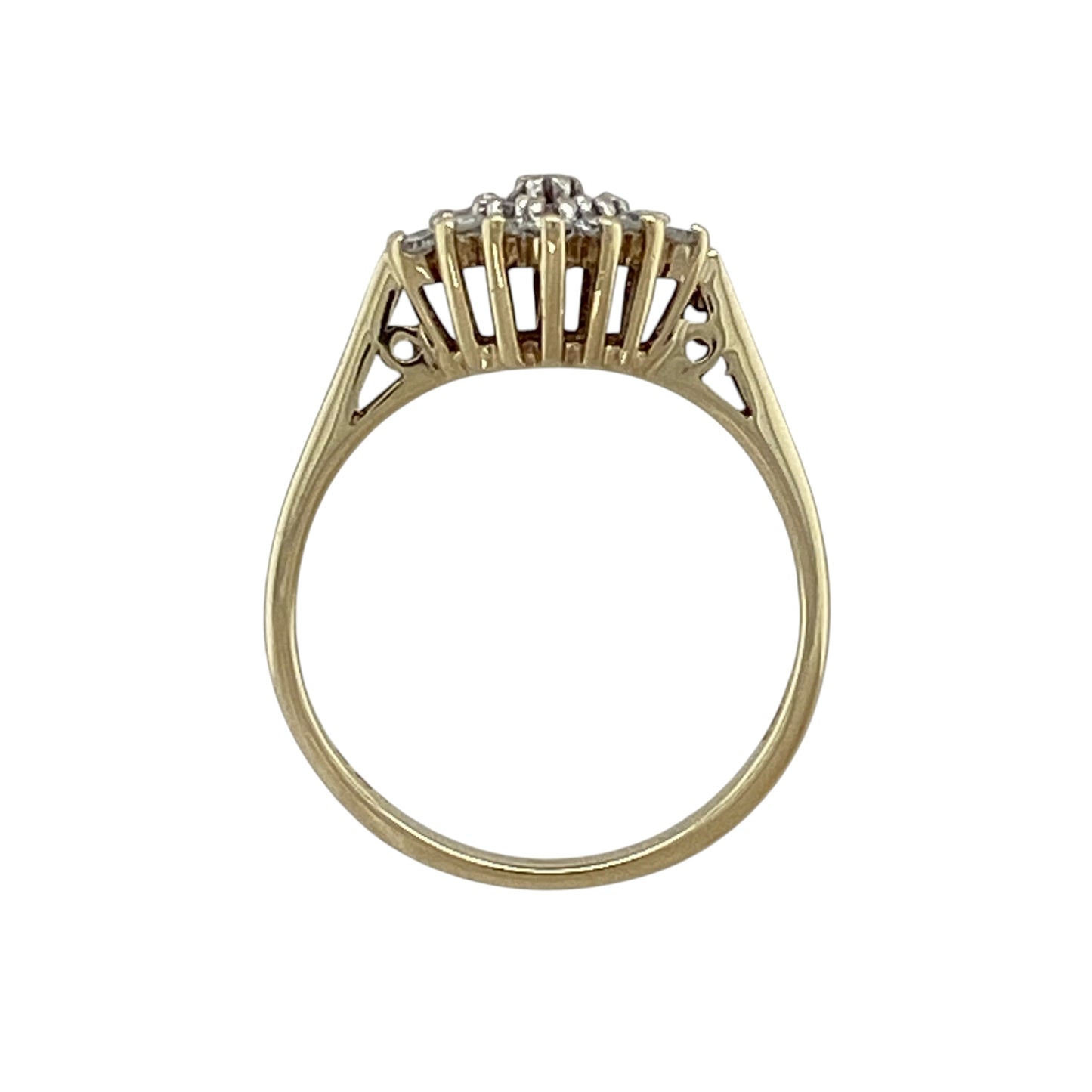 9ct Gold & Diamond Cluster Ring