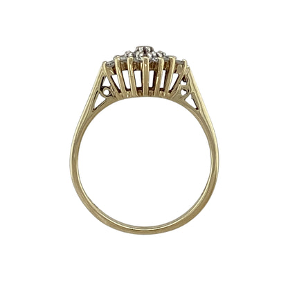 9ct Gold & Diamond Cluster Ring