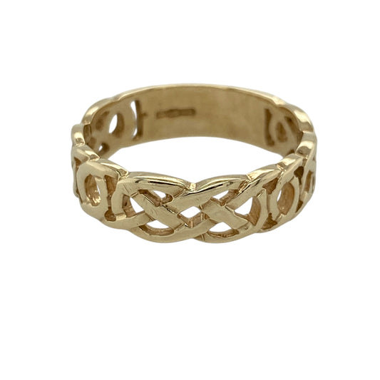 9ct Gold Celtic Knot Band Ring