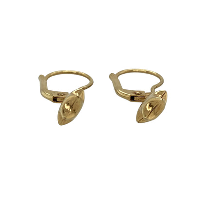 9ct Gold Star Drop Earrings
