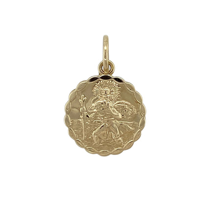 9ct Gold St Christopher Pendant