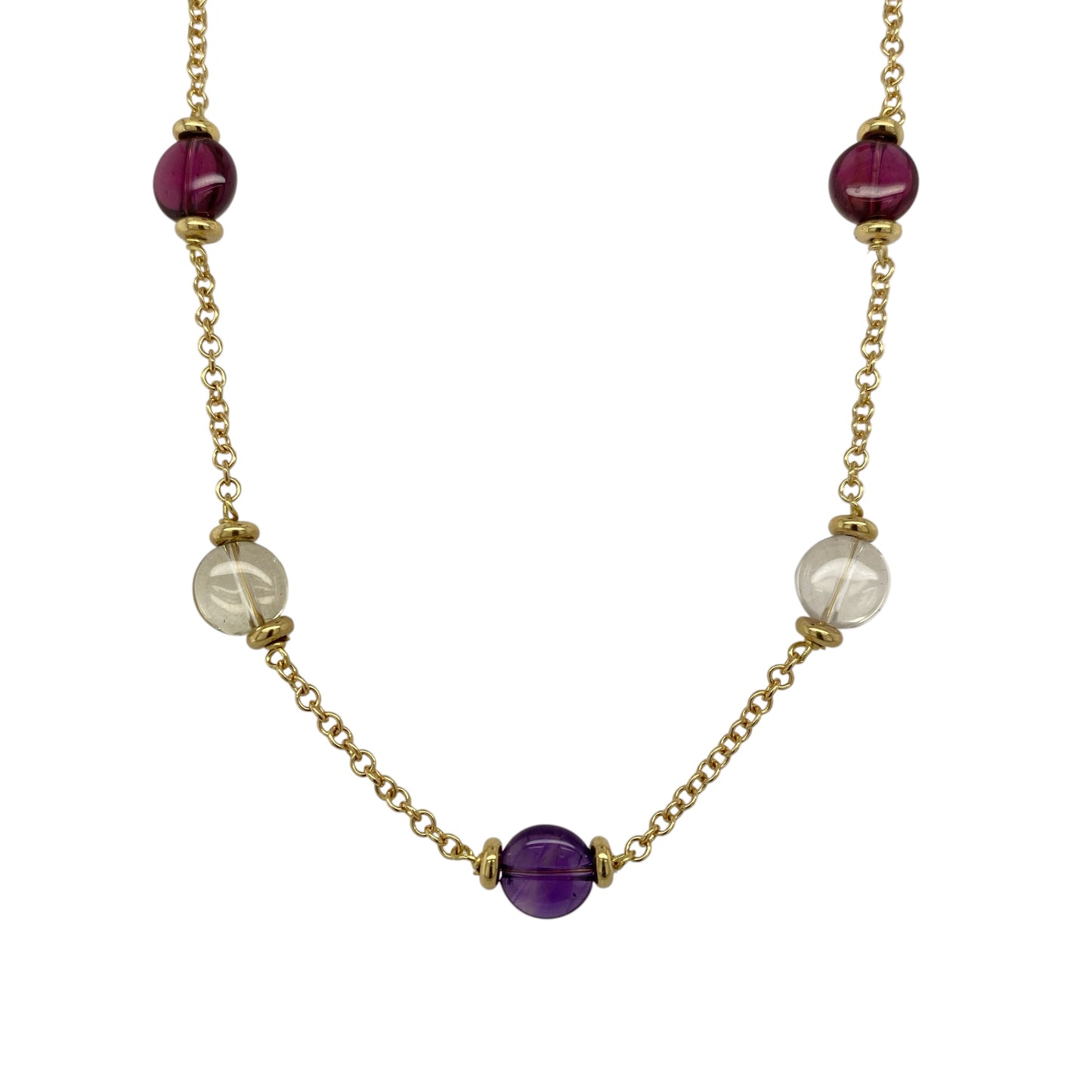 18ct Gold Colourful Bead 16" Necklace