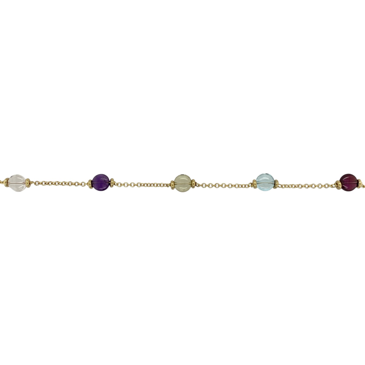 18ct Gold Colourful Bead 16" Necklace