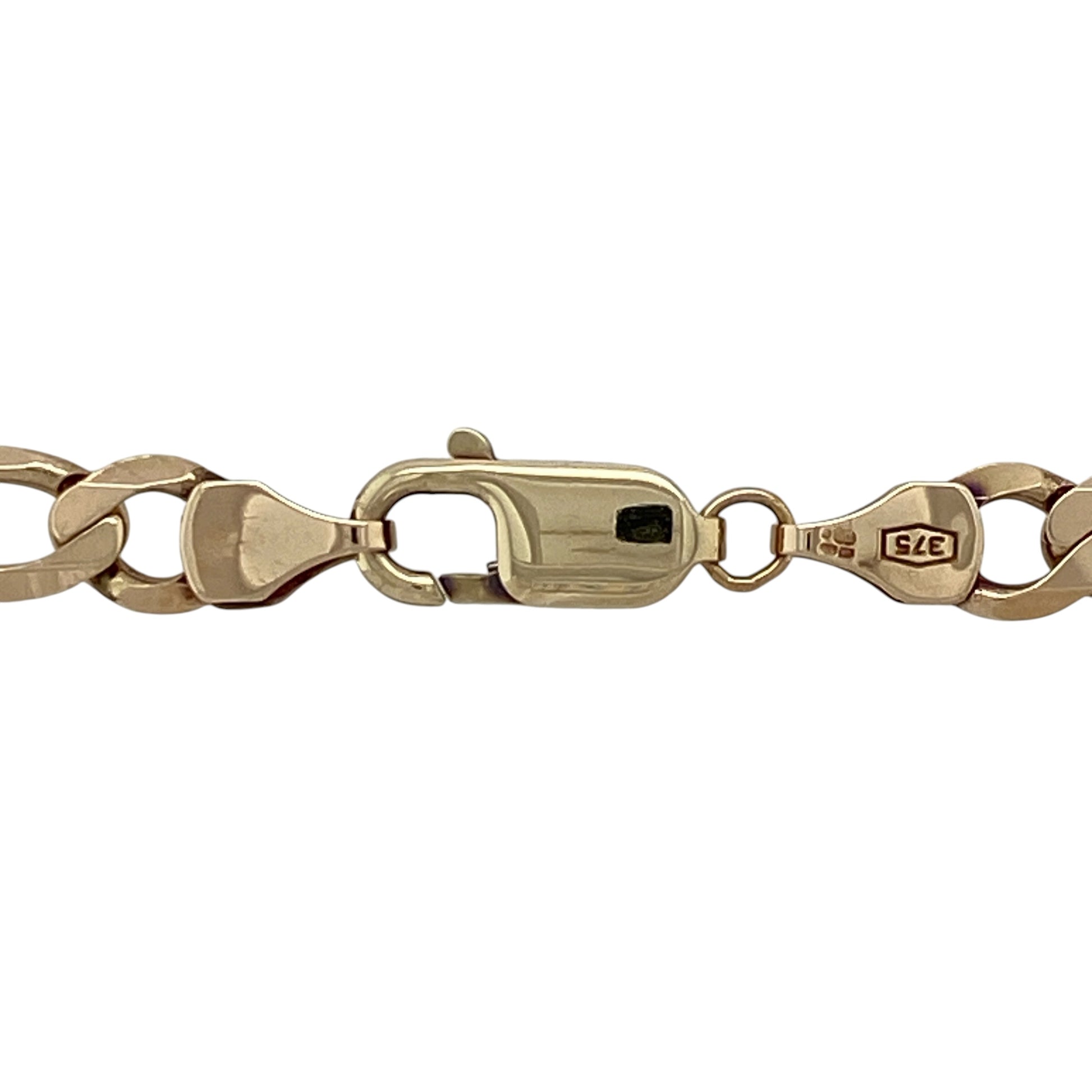Add timeless style and substantial classic appeal to your jewellery collection with this pre-owned 9ct yellow gold Figaro chain, featuring a distinctive link pattern and versatile design.

Design: The chain showcases the traditional Figaro link pattern, combining alternating shorter links with elongated links to create a distinctive and timeless appearance suitable for everyday wear or special occasions.