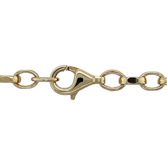 Add timeless style and substantial classic appeal to your jewellery collection with this pre-owned 9ct yellow gold Belcher chain, featuring a traditional link design with a versatile and enduring appearance.

Design: The chain showcases a classic Belcher link pattern formed from evenly shaped interlocking links, creating a timeless and distinctive appearance suitable for everyday wear or special occasions.