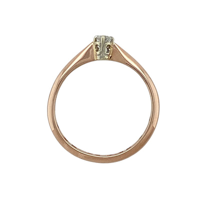 9ct Gold & Diamond Clogau Cariad Solitaire Ring