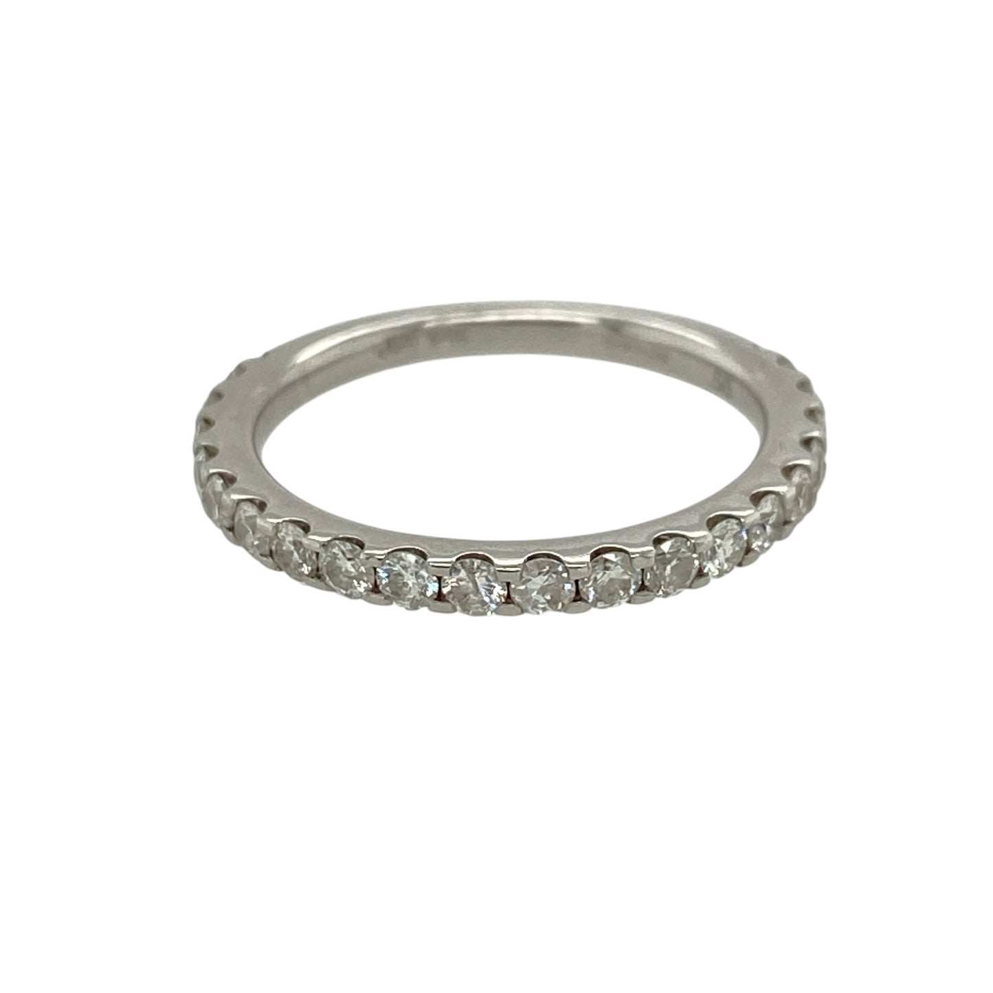 18ct White Gold & Diamond Half Eternity Band Ring