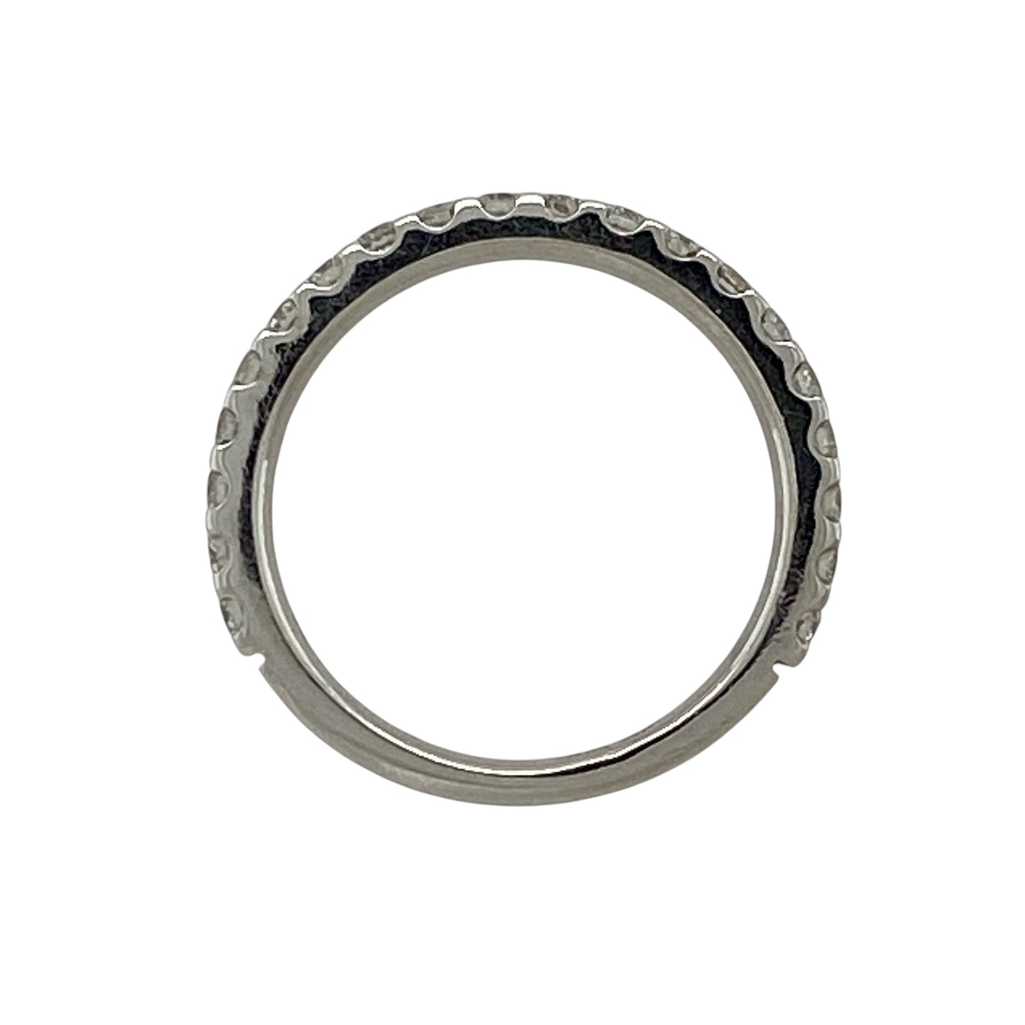 18ct White Gold & Diamond Half Eternity Band Ring