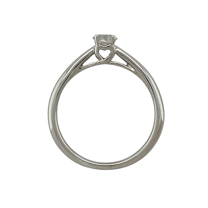 9ct White Gold & Diamond Solitaire Ring