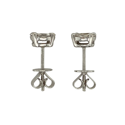 18ct White Gold & Diamond Cluster Stud Earrings