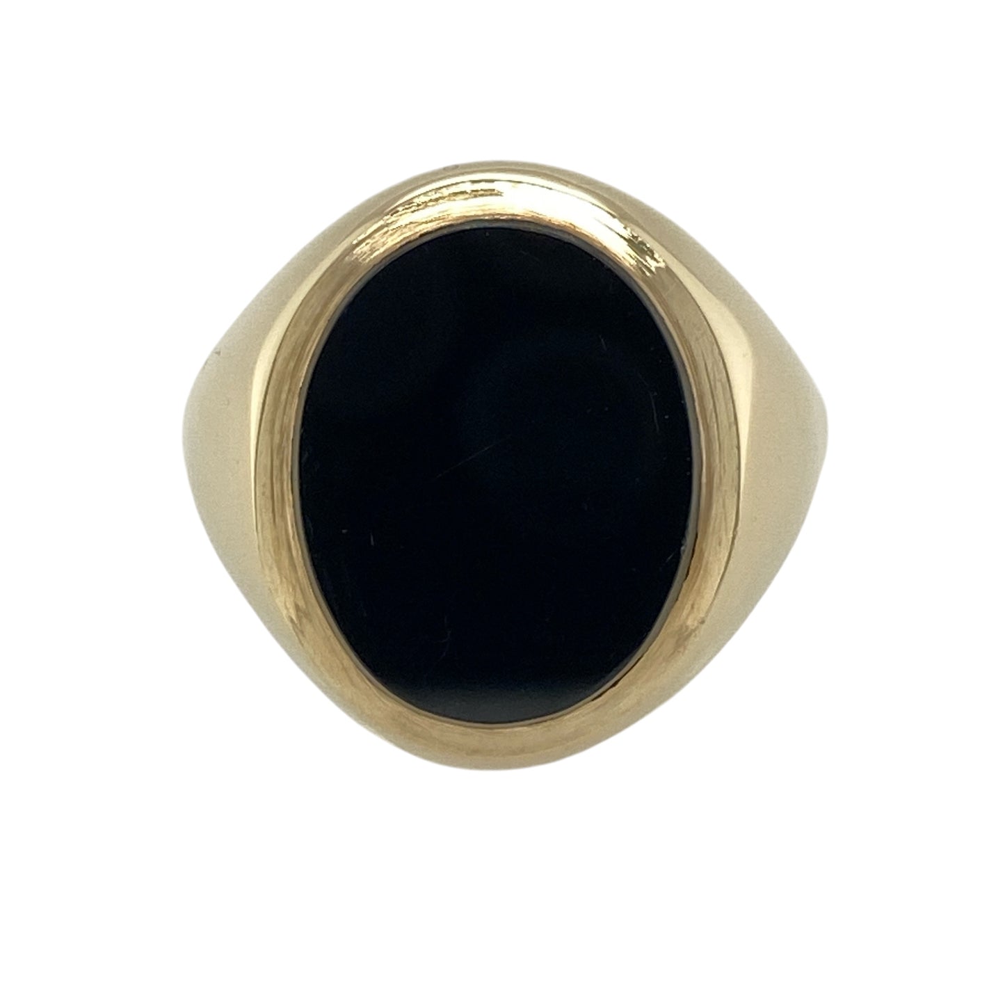 9ct Gold & Onyx Oval Signet Ring