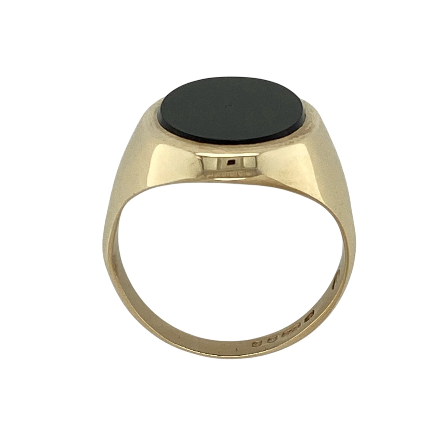 9ct Gold & Onyx Oval Signet Ring