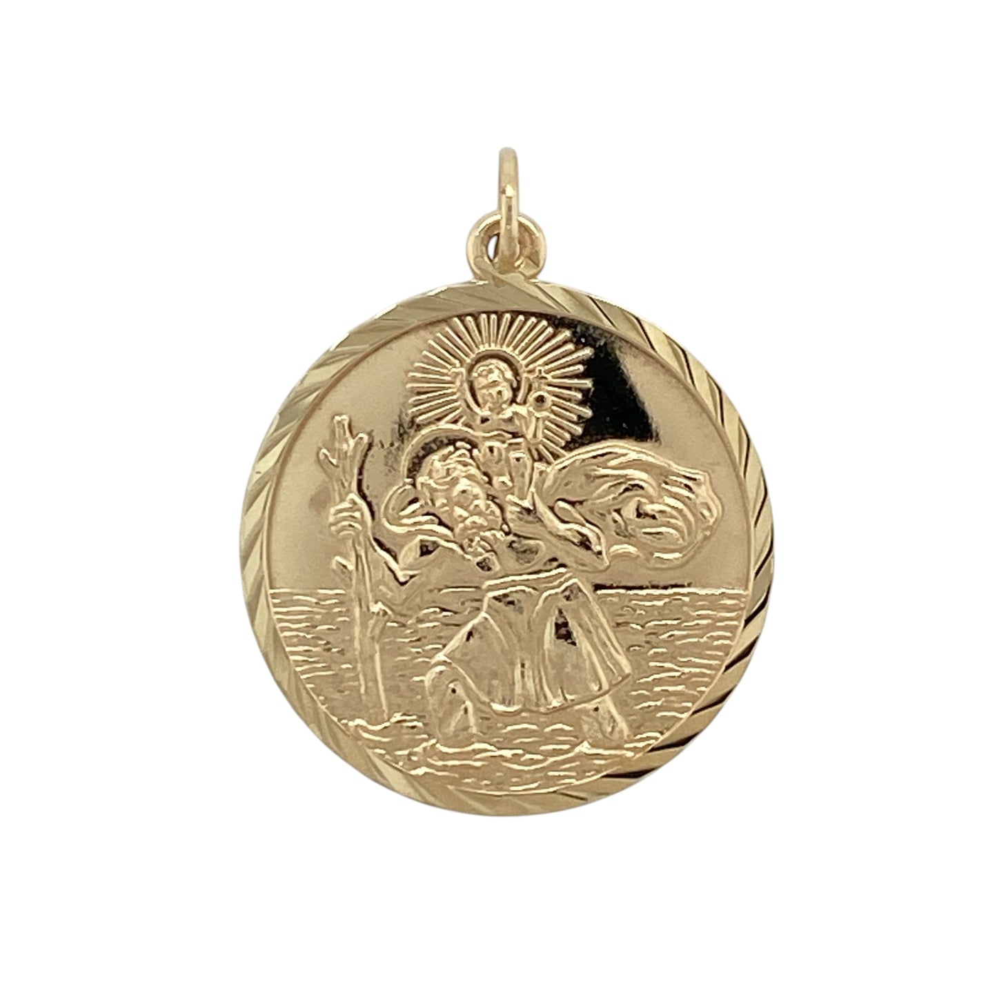9ct Gold St Christopher Pendant