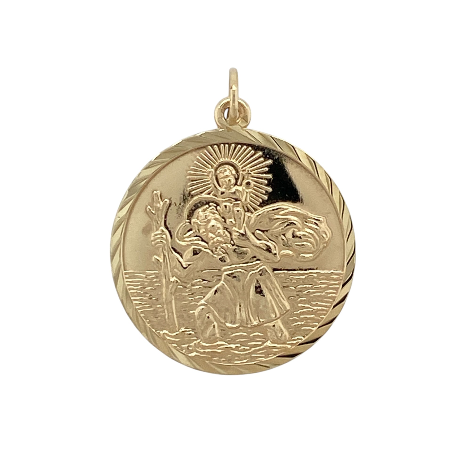 9ct Gold St Christopher Pendant
