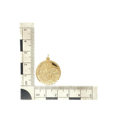 9ct Gold St Christopher Pendant