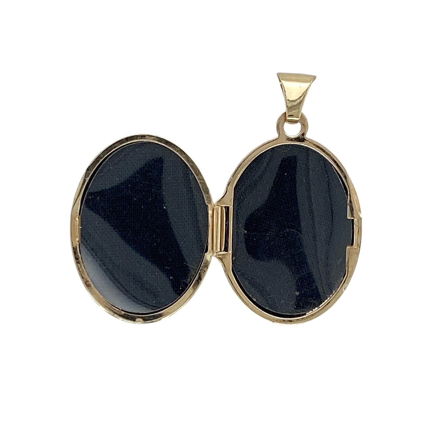 9ct Gold Patterned Oval Locket