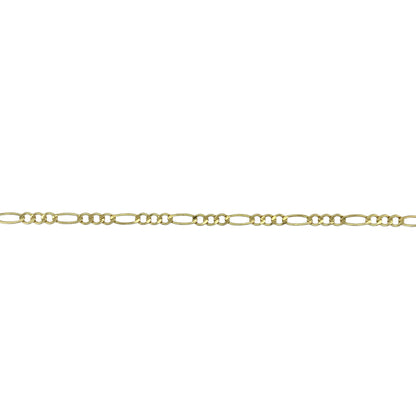 9ct Gold 7" Figaro Bracelet