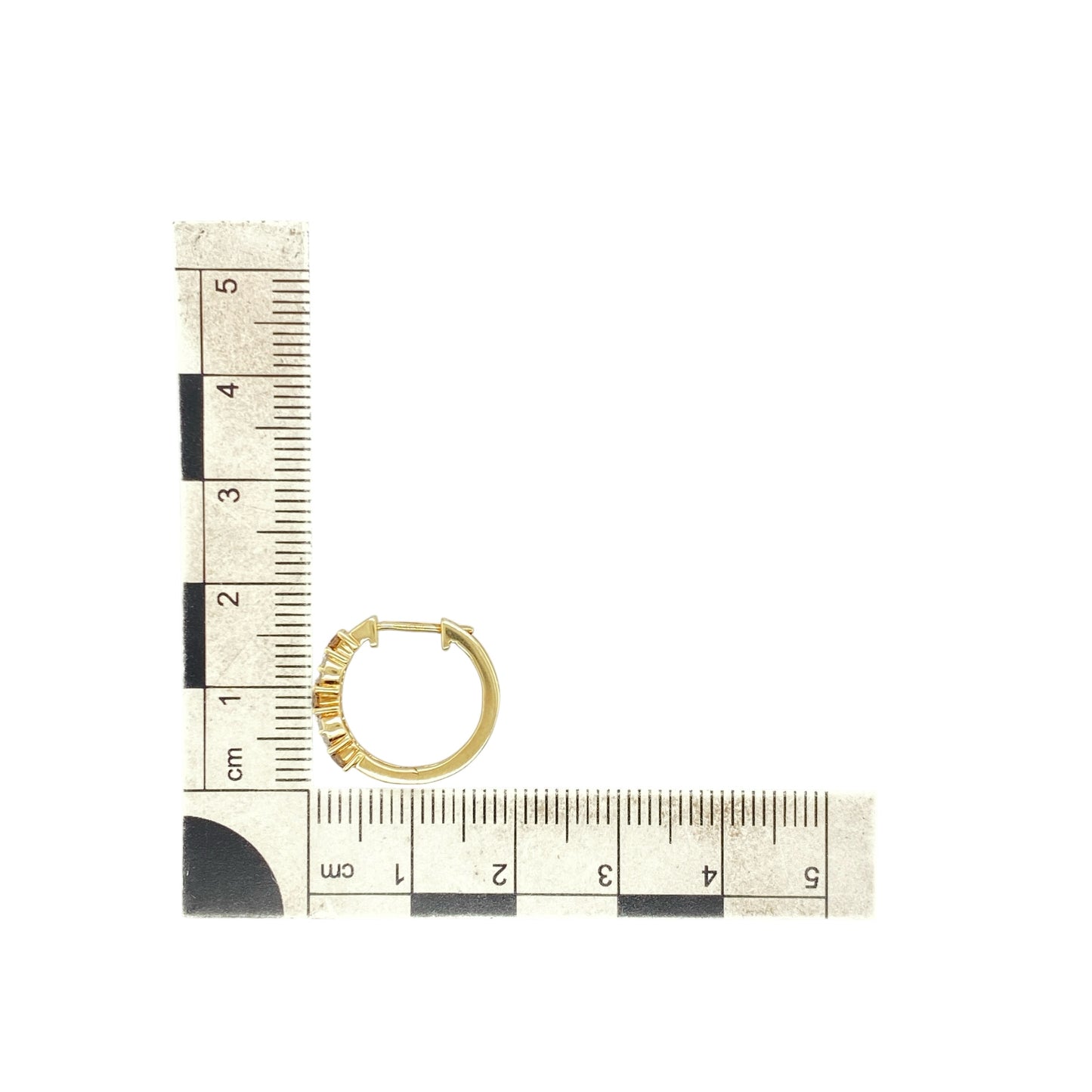 9ct Gold & Diamond Hoop Earrings