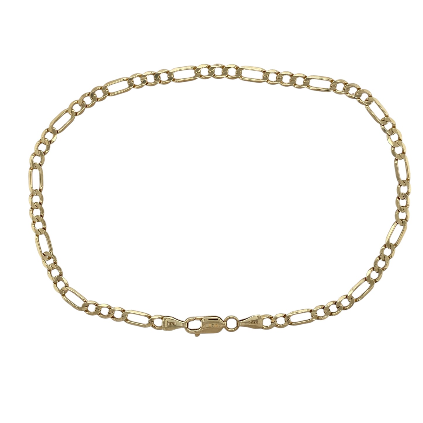 9ct Gold 10" Figaro Anklet