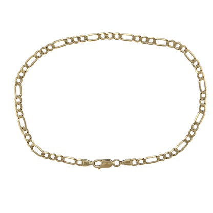 9ct Gold 10" Figaro Anklet