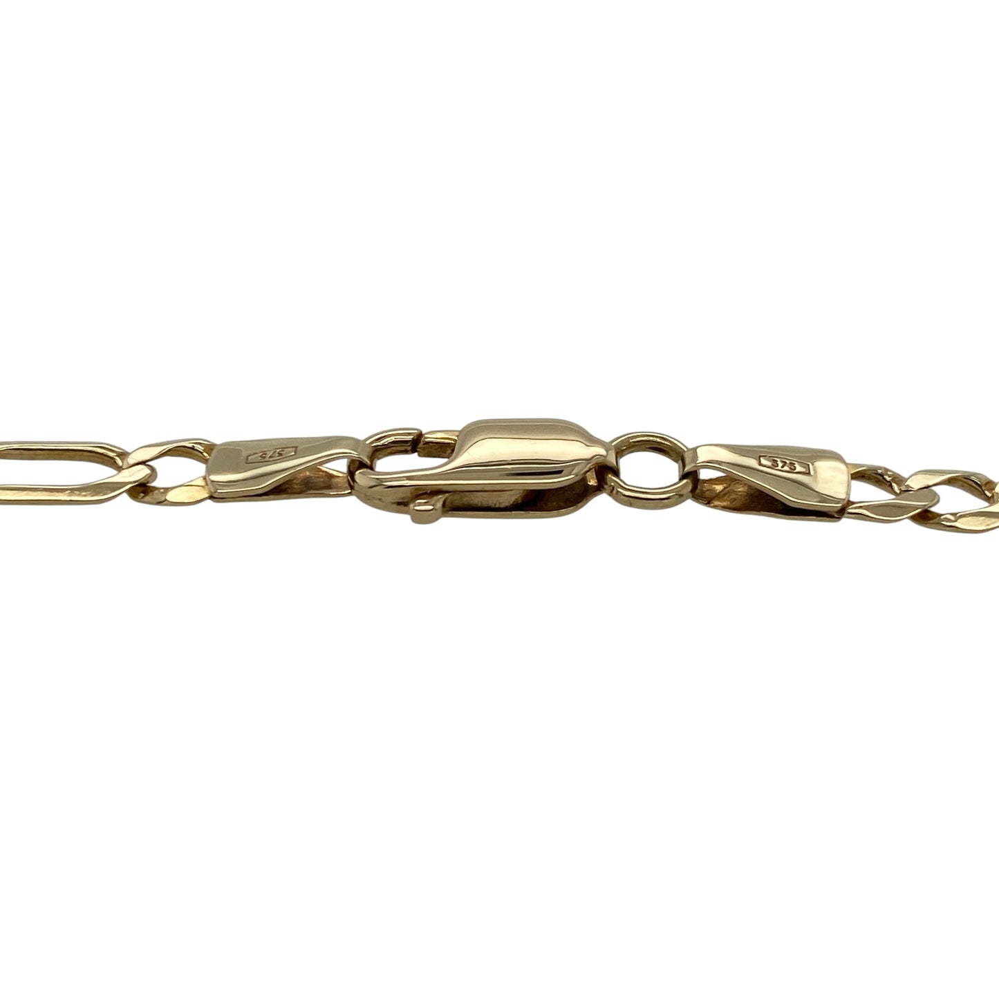 Add classic gold styling and timeless appeal to your jewellery collection with this pre-owned 9ct yellow gold Figaro anklet, featuring the distinctive alternating link pattern that makes the Figaro design a popular and versatile choice.

Design: The anklet showcases a classic Figaro link design with its distinctive pattern of alternating links, creating an attractive and timeless appearance suitable for everyday wear or special occasions.