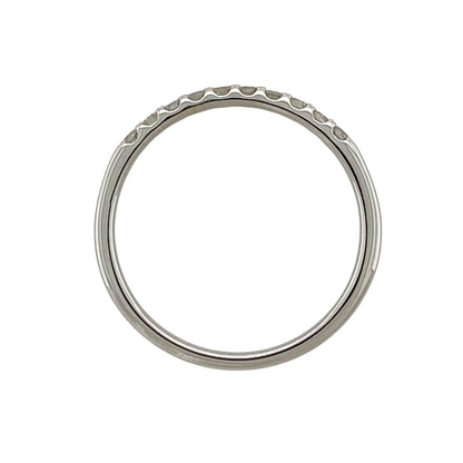 18ct White Gold & Diamond Band Ring