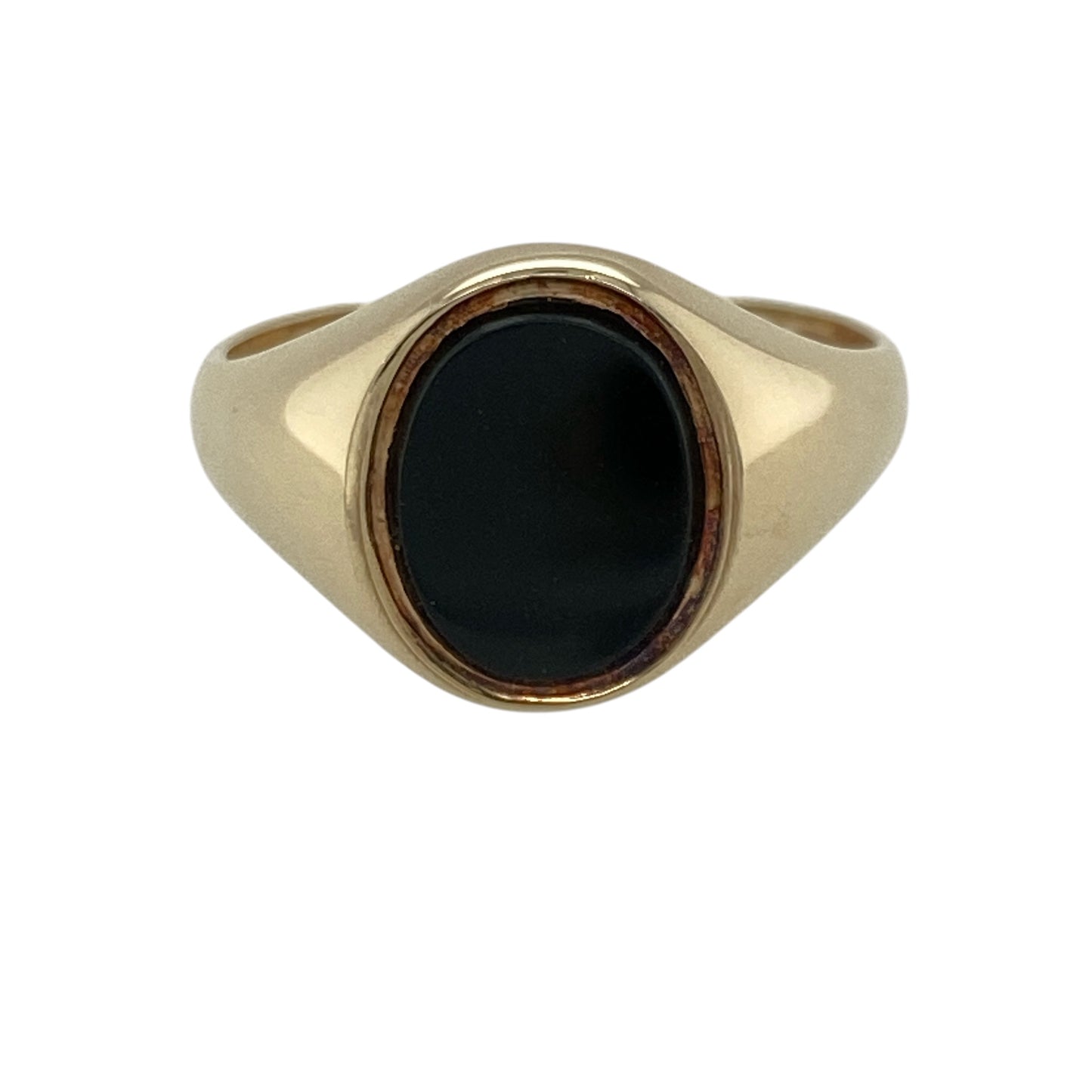 9ct Gold & Onyx Oval Signet Ring