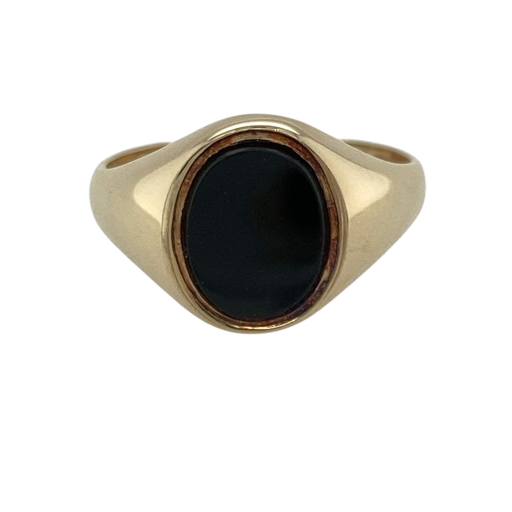 9ct Gold & Onyx Oval Signet Ring