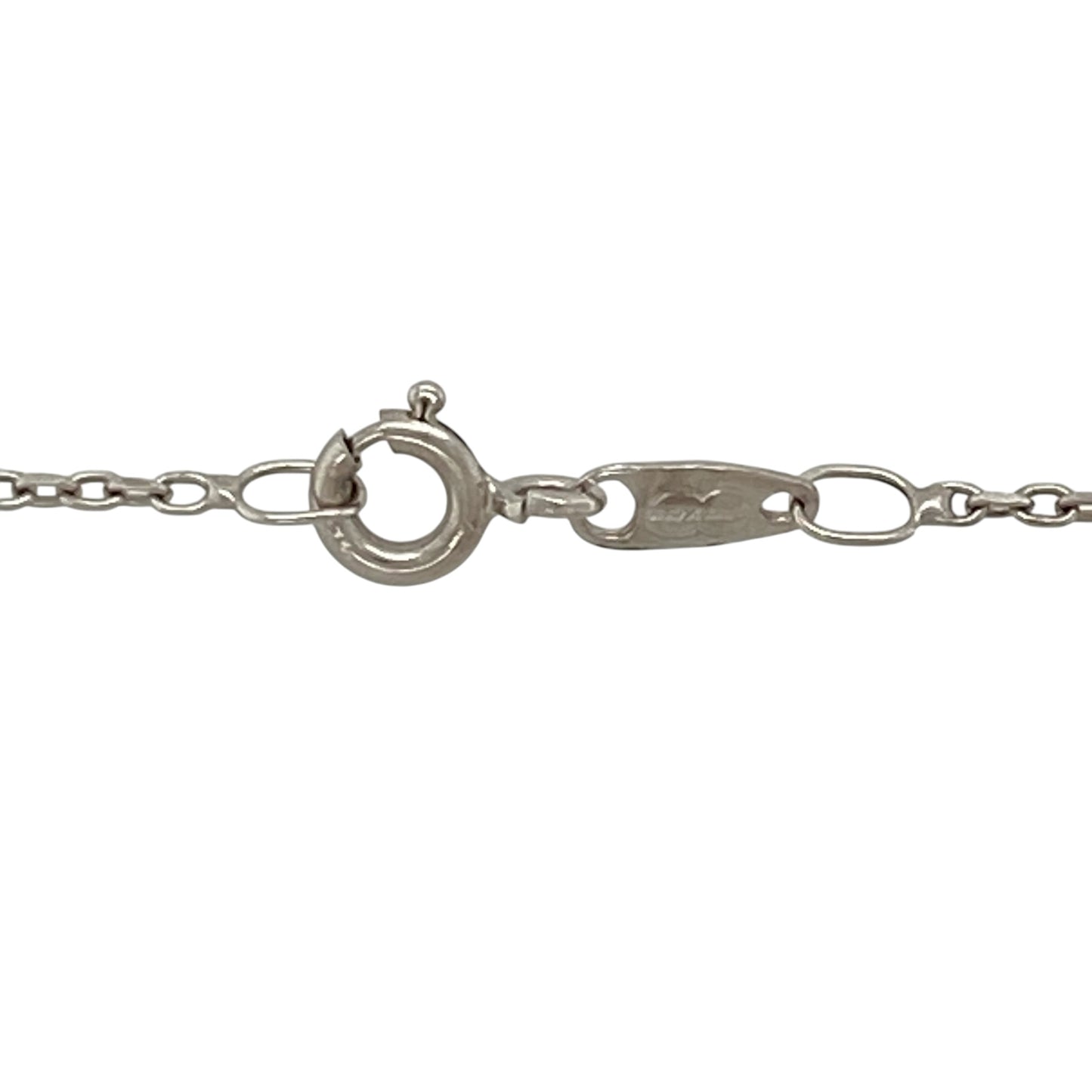 18ct White Gold & Grey Pearl 18" Necklace